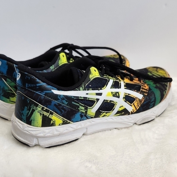 Asics 33-OGA Leather Lace Up Black Orange Athletic Shoes Unisex Mens 6 Womens 8 - Picture 2 of 14